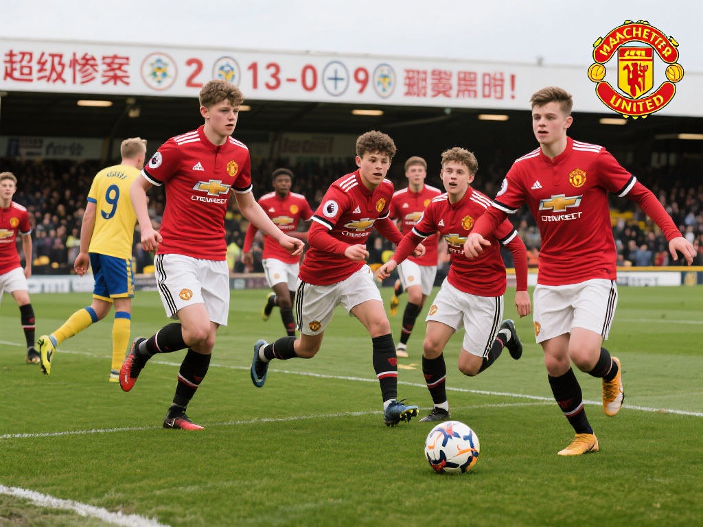 曼联U18狂屠利兹联！半场9球终场13-0